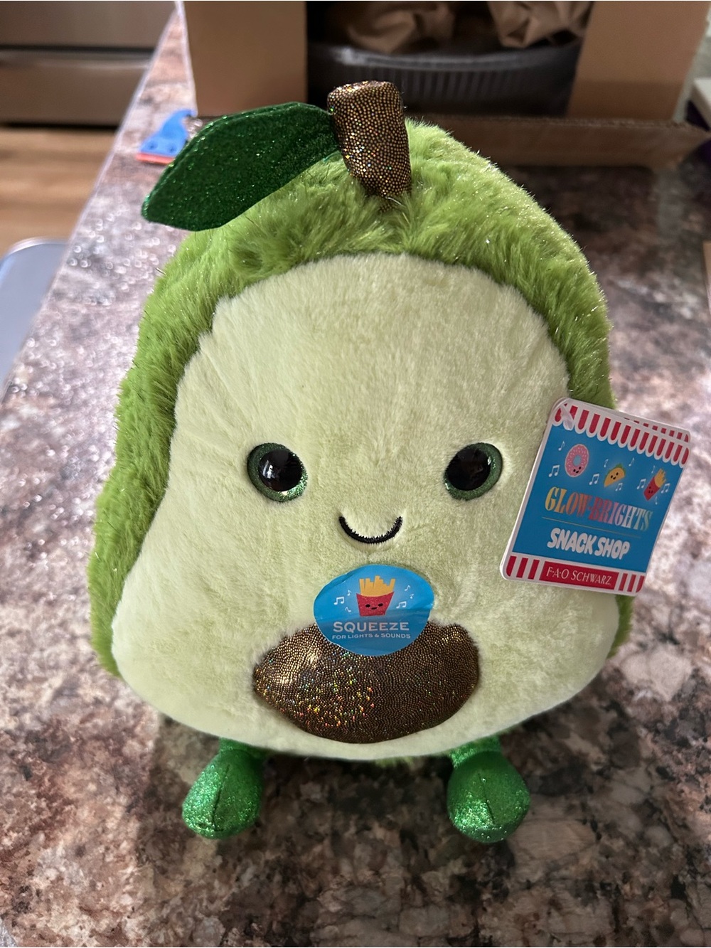 FAO Schwarz Glow-Brights Snack Shop Avocado Plush